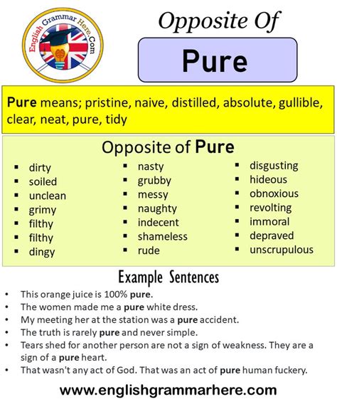 pure antonym|opposite of pure word.